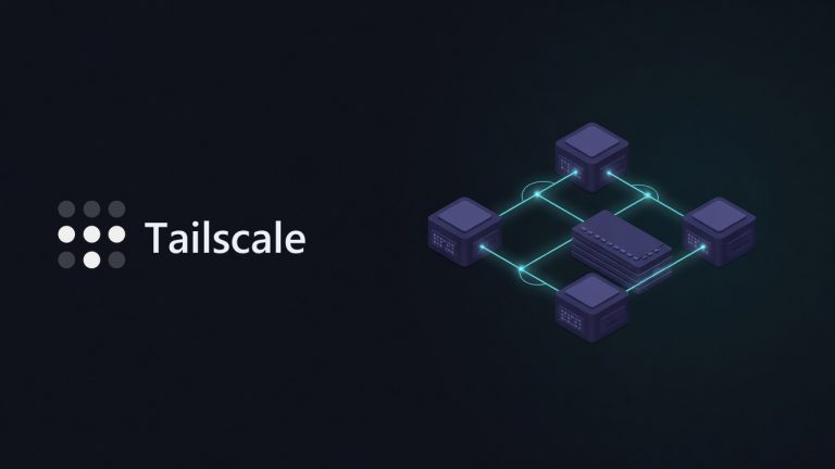 Tailscale logo beside an illustration for the article: Tailscale Quick Start