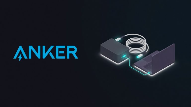 Anker logo beside an illustration for the article: Anker 736 Nano II 100W USB-C Charger: Supercharged Powerhouse in Your Pocket