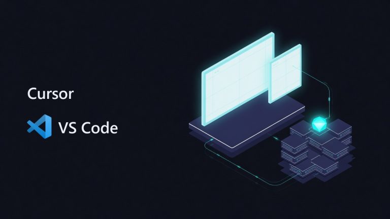 Cursor and VS Code logos beside an illustration for the article: Cursor is doing something VS Code still cannot