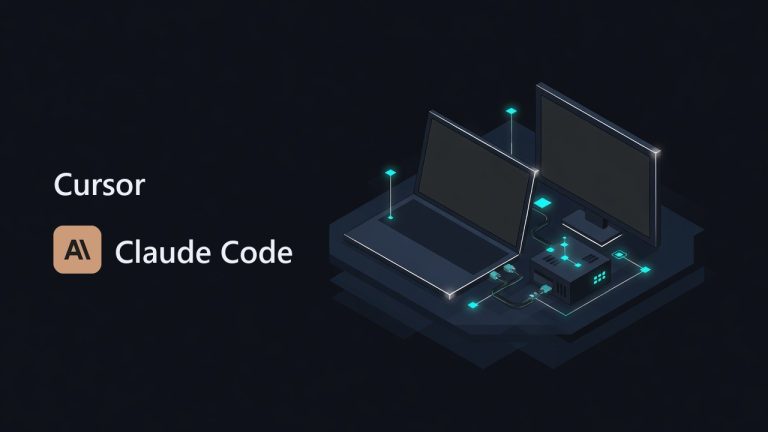 Cursor and Claude Code logos beside an illustration for the article: I switched from Cursor to Claude Code. Here's what surprised me.