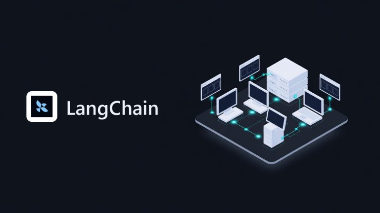 LangChain logo beside an illustration for the article: I moved from raw prompt chains to LangChain. What actually changed.