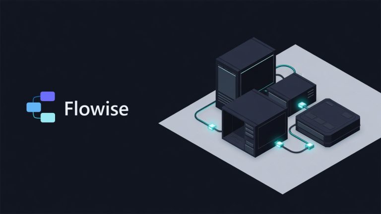 Flowise logo beside an illustration for the article: How Flowise works under the hood: the architecture explained