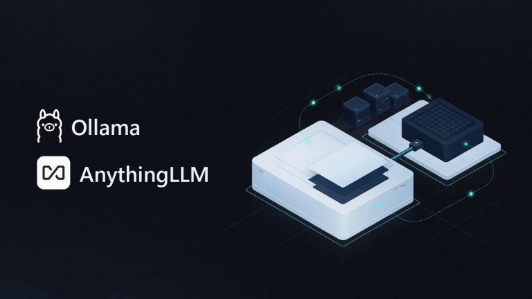 Ollama and AnythingLLM logos beside an illustration for the article: Migrating from Ollama to AnythingLLM: What Changed for Me