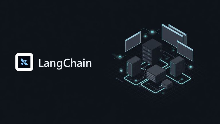 LangChain logo beside an illustration for the article: LangChain After 6 Months: What Actually Works Self-Hosted